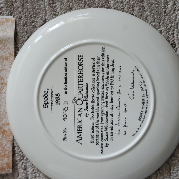 Spode The Noble Horse set of 2 Collector plates Limited Editions EUC - Picture 2 of 3